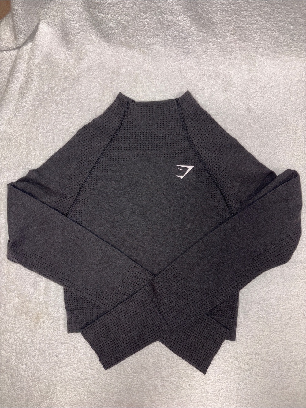 Gymshark Vital Seamless 2.0 Mock Neck Long Sleeve Crop Top  med